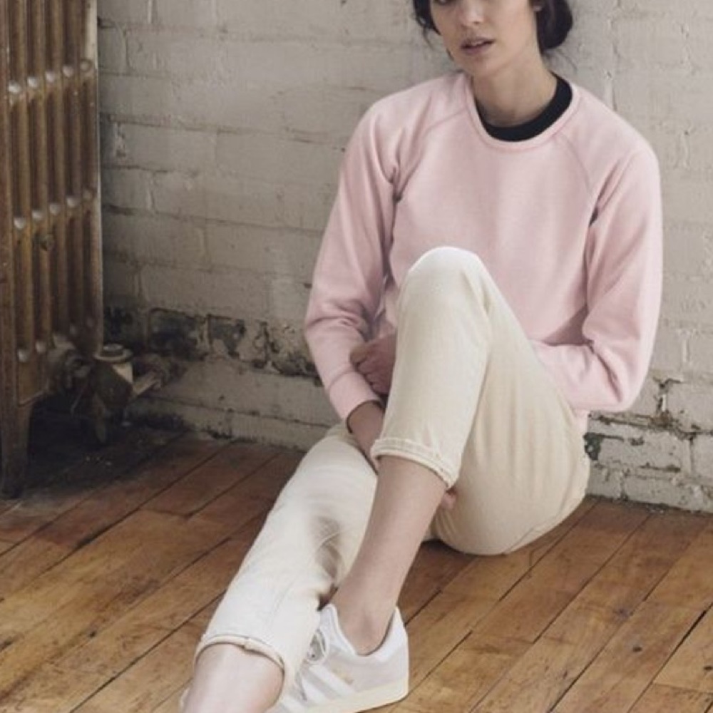 Tradlands 116 Varsity sweatshirt in blush pink M